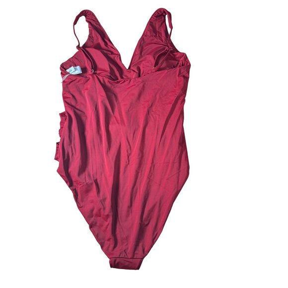 Andie Swim The Amor One Piece Swimsuit Crimson Red Size XL Tall NWT - Picture 5 of 5